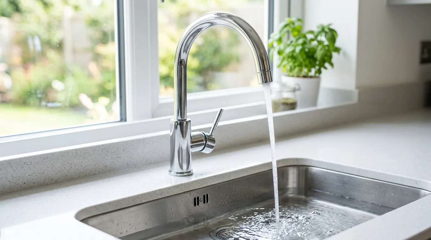 Local Plumbing Master Pros same day plumber fixing a faucet in Cedar Grove, WI